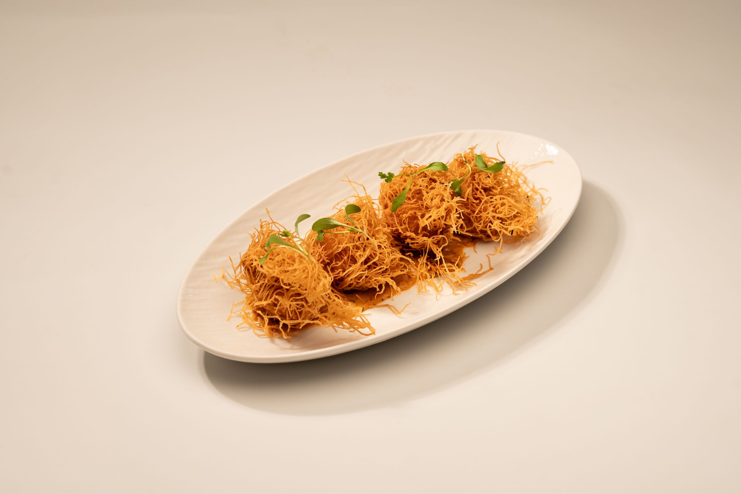 Crispy Golden Prawn DimSum served with Mala sauce at La Stellar Maison in Bangsar