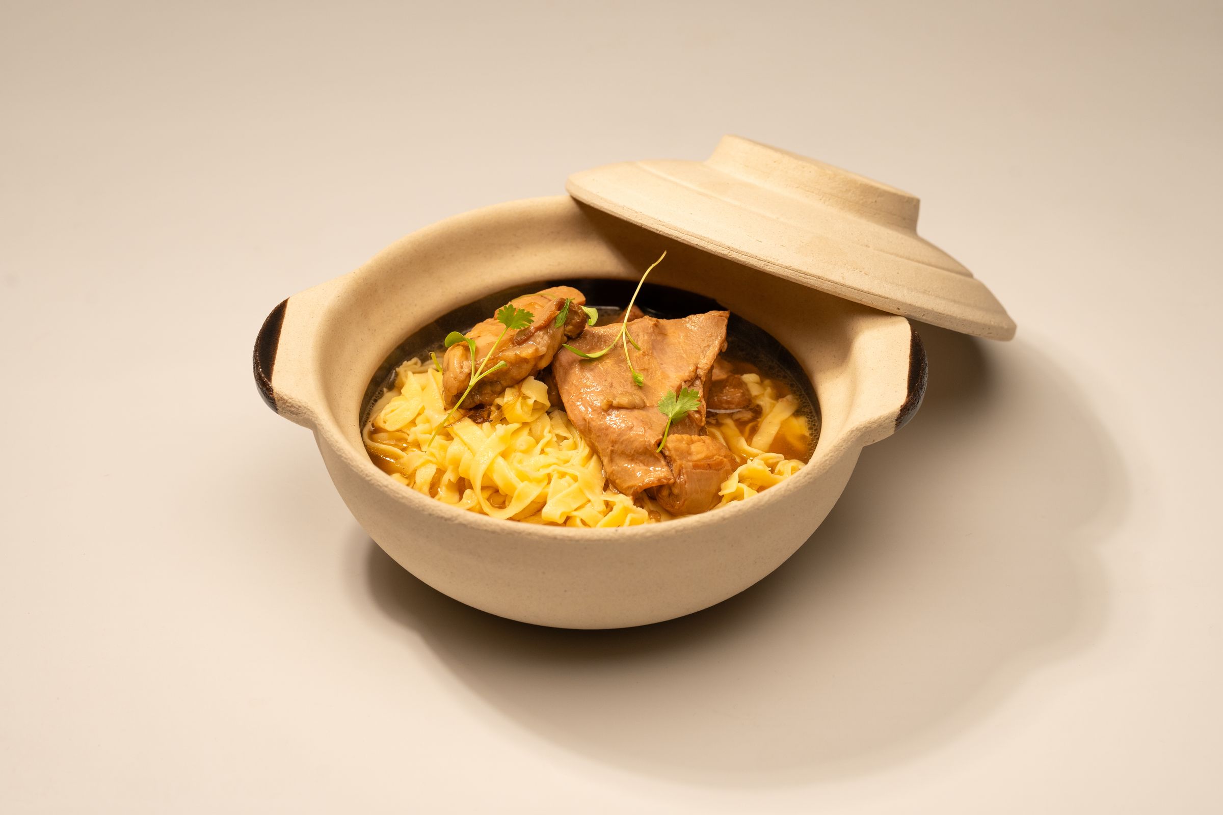 Handmade Baaah Kut Teh Pasta with premium ribs and herbal glaze at La Stellar Maison in Bangsar