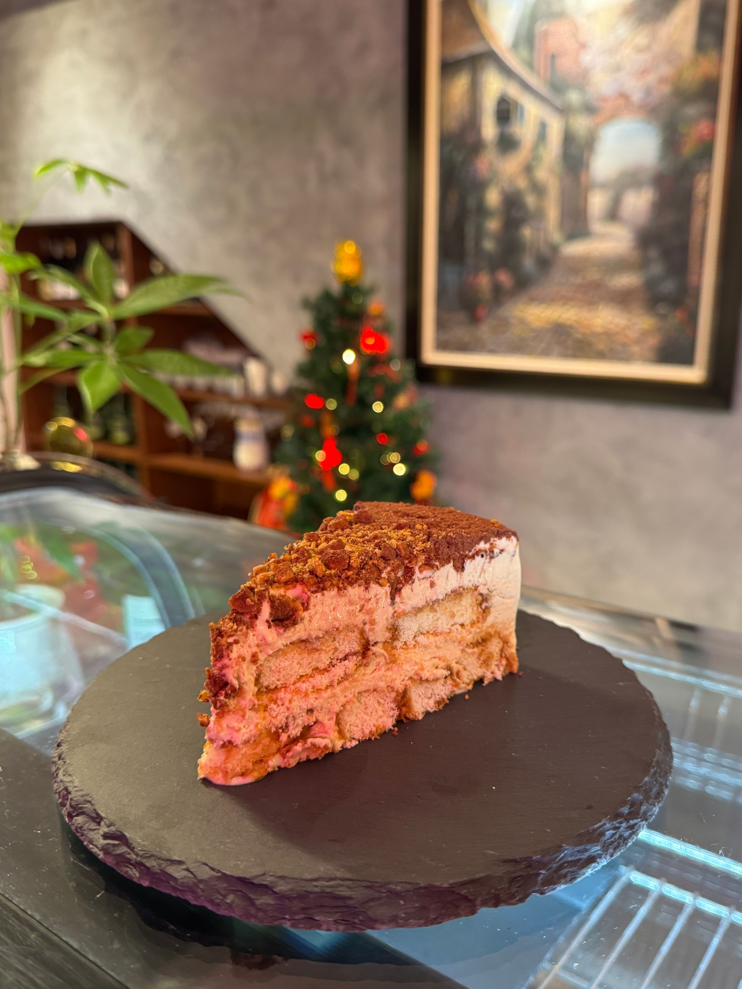 Signature table-side flambé Classic Tiramisu with brandy at La Stellar Maison in Bangsar